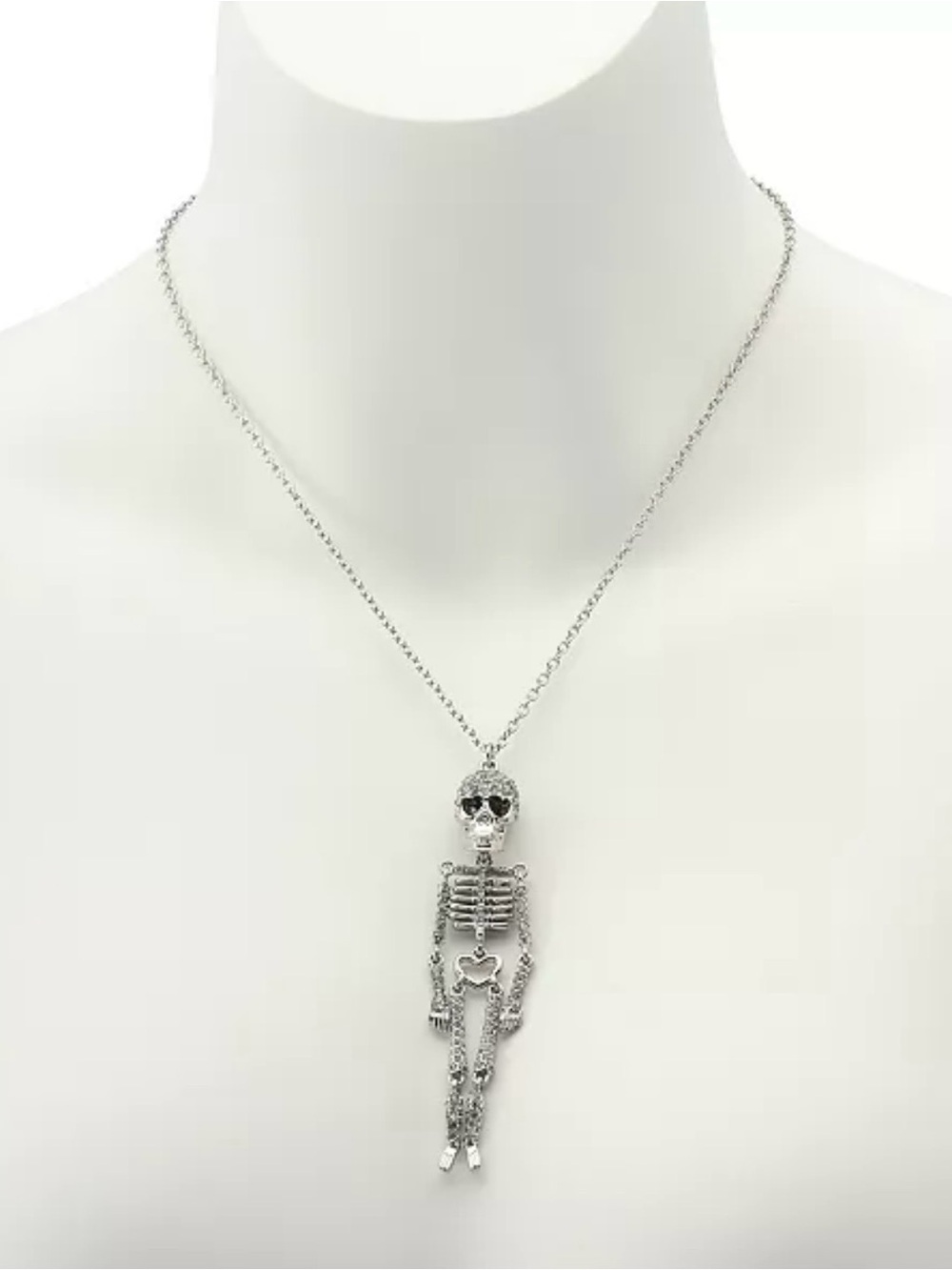 Betsey Johnson Skeleton Necklace And Pendant - Picture 9 of 10